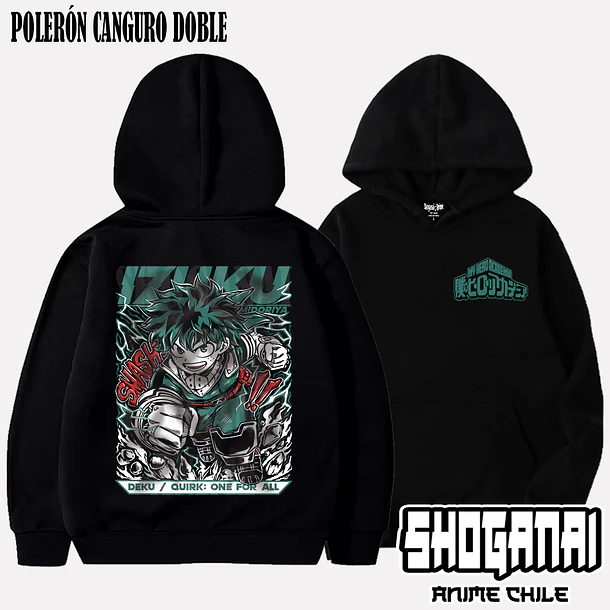 BNH30 Deku / Izuku Midoriya - BOKU NO HERO - ADULTO (Polera o Polerón) 6