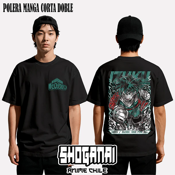 BNH30 Deku / Izuku Midoriya - BOKU NO HERO - ADULTO (Polera o Polerón) 3