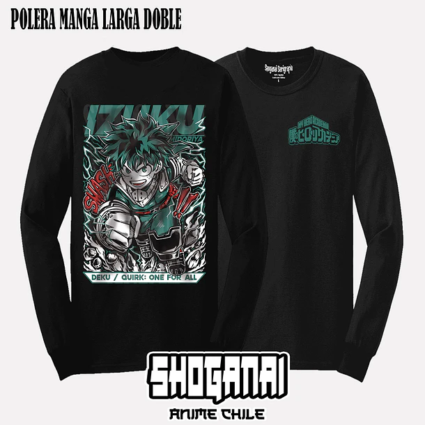 BNH30 Deku / Izuku Midoriya - BOKU NO HERO - ADULTO (Polera o Polerón) 5