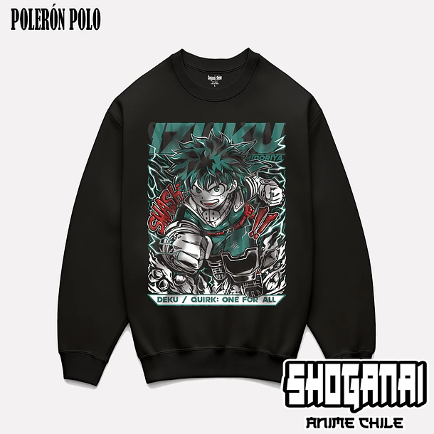BNH30 Deku / Izuku Midoriya - BOKU NO HERO - ADULTO (Polera o Polerón) 7