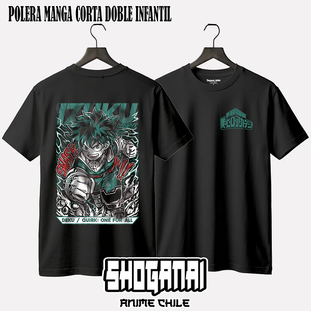 BNH30 Deku / Izuku Midoriya - BOKU NO HERO - INFANTIL (Polera o Polerón) 3