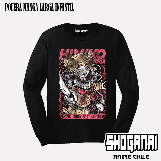 BNH31 Himiko Toga - BOKU NO HERO - INFANTIL (Polera o Polerón) 4
