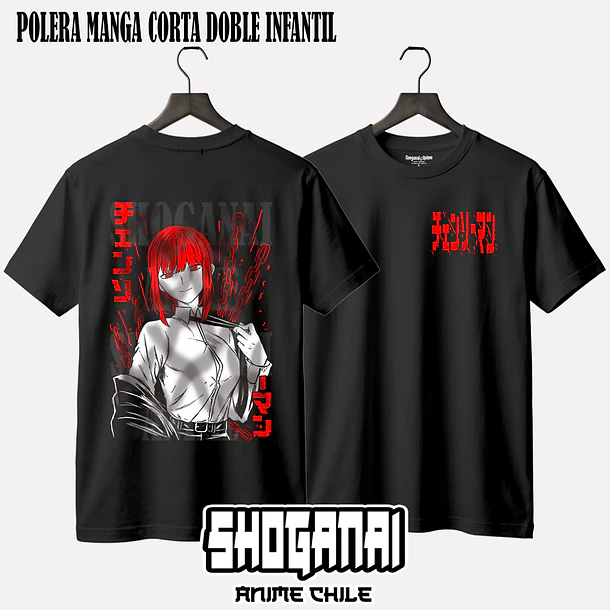CHSM01 Makima - CHAINSAWMAN - INFANTIL (Polera o Polerón) 2