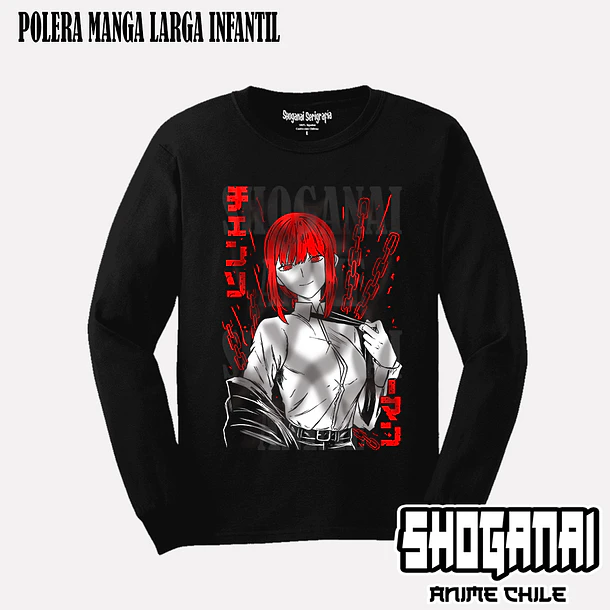 CHSM01 Makima - CHAINSAWMAN - INFANTIL (Polera o Polerón) 3