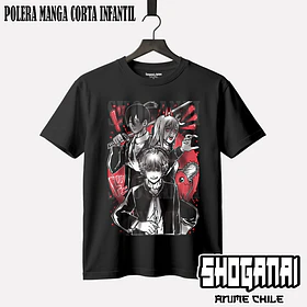 CHSM02 Denji, Power, Aki y Pochita - CHAINSAWMAN - INFANTIL (Polera o Polerón)