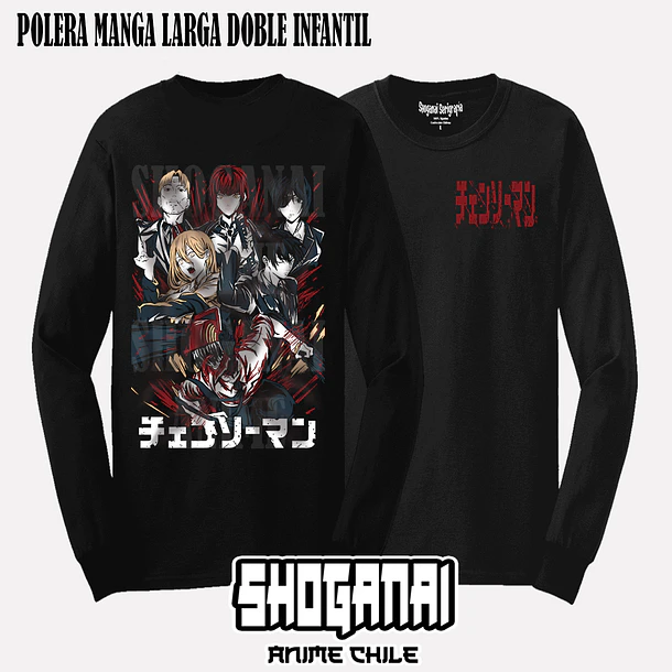 CHSM03 Devil Hunters - CHAINSAWMAN - INFANTIL (Polera o Polerón) 5
