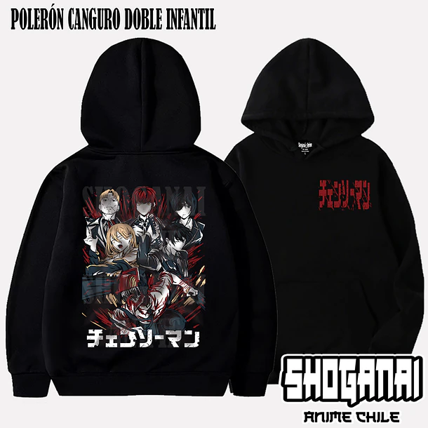 CHSM03 Devil Hunters - CHAINSAWMAN - INFANTIL (Polera o Polerón) 6
