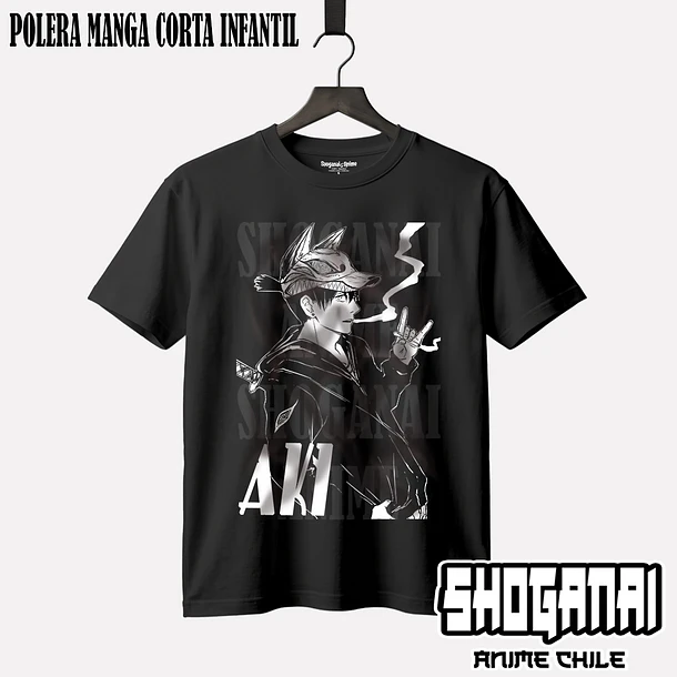 CHSM04 Aki Hayakawa - CHAINSAWMAN - INFANTIL (Polera o Polerón) 1