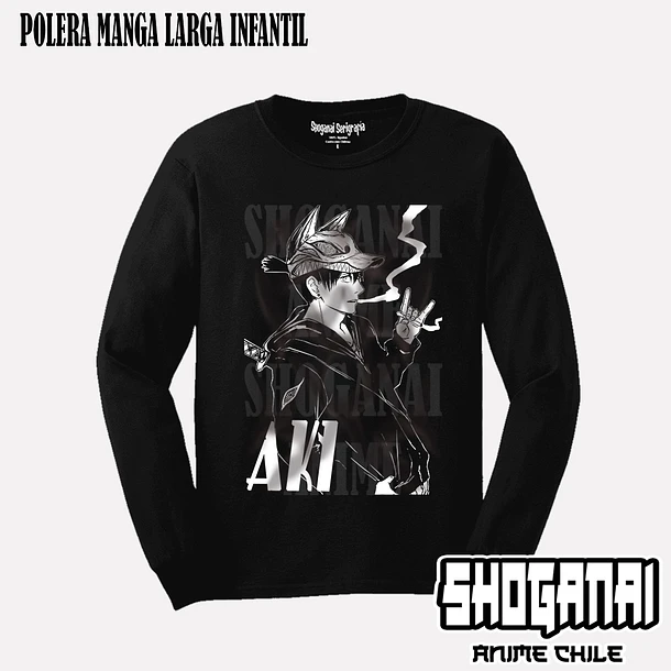 CHSM04 Aki Hayakawa - CHAINSAWMAN - INFANTIL (Polera o Polerón) 3