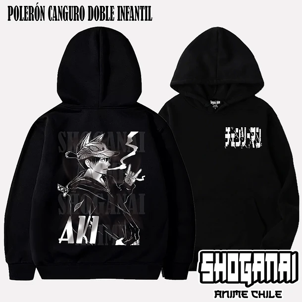 CHSM04 Aki Hayakawa - CHAINSAWMAN - INFANTIL (Polera o Polerón) 5