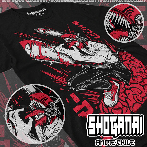 CHSM06 Denji - CHAINSAWMAN - ADULTO (Polera o Polerón) 1