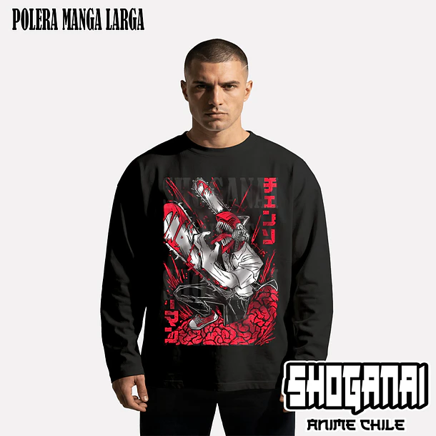 CHSM06 Denji - CHAINSAWMAN - ADULTO (Polera o Polerón) 3