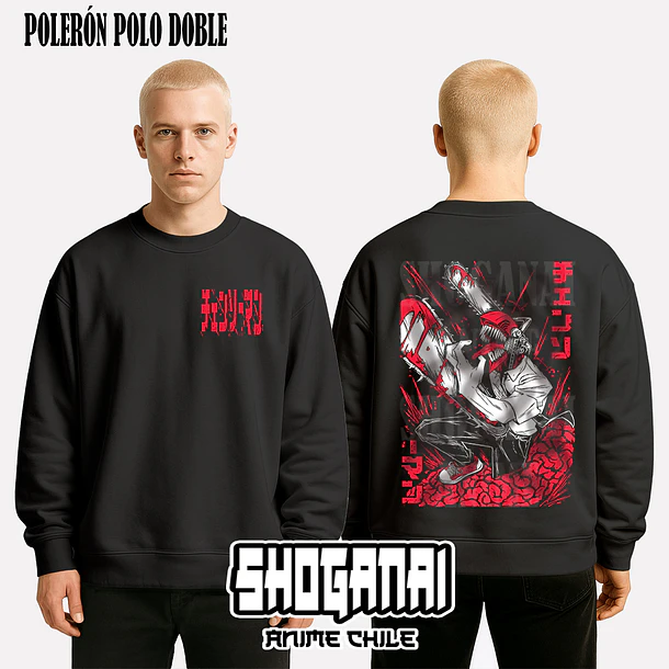 CHSM06 Denji - CHAINSAWMAN - ADULTO (Polera o Polerón) 7