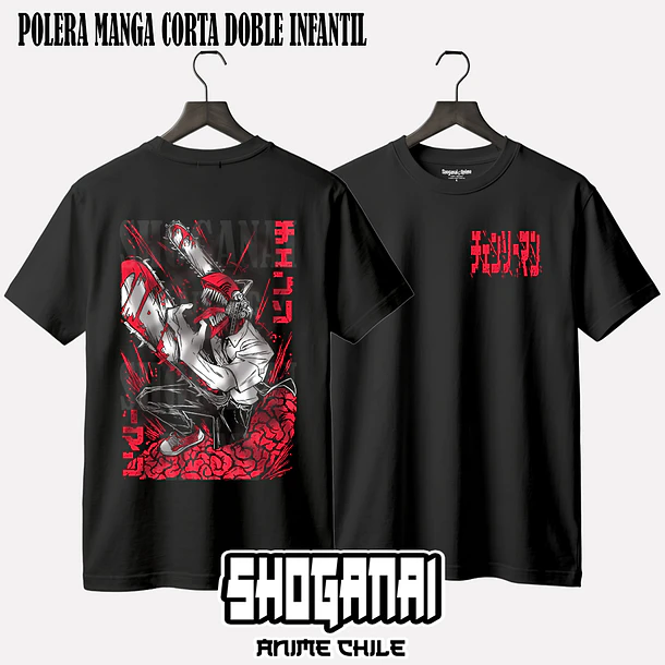 CHSM06 Denji - CHAINSAWMAN - INFANTIL (Polera o Polerón) 2