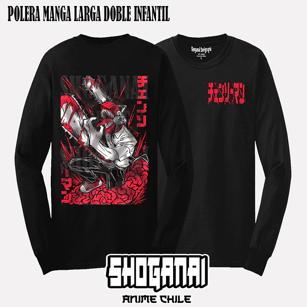CHSM06 Denji - CHAINSAWMAN - INFANTIL (Polera o Polerón) 4