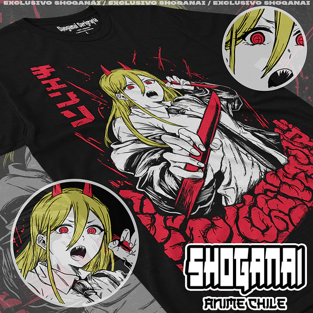 CHSM07 Power - CHAINSAWMAN - ADULTO (Polera o Polerón) 1