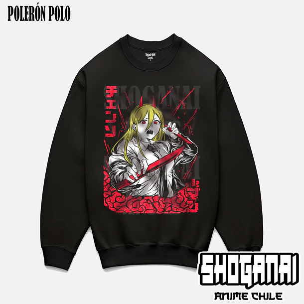 CHSM07 Power - CHAINSAWMAN - ADULTO (Polera o Polerón) 6