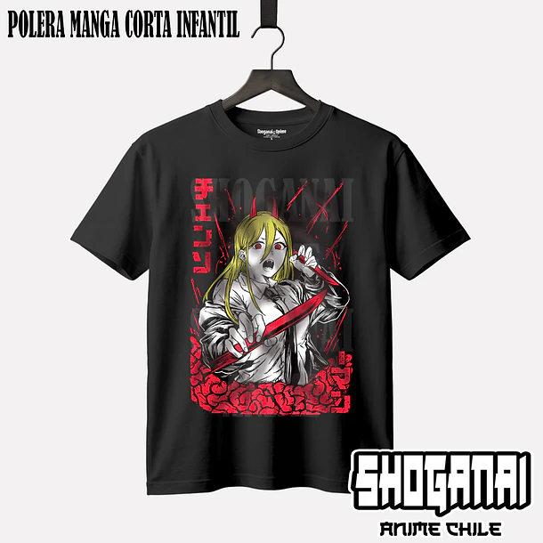 CHSM07 Power - CHAINSAWMAN - INFANTIL (Polera o Polerón) 1