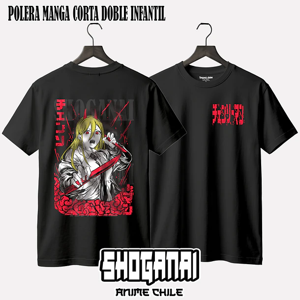 CHSM07 Power - CHAINSAWMAN - INFANTIL (Polera o Polerón) 2