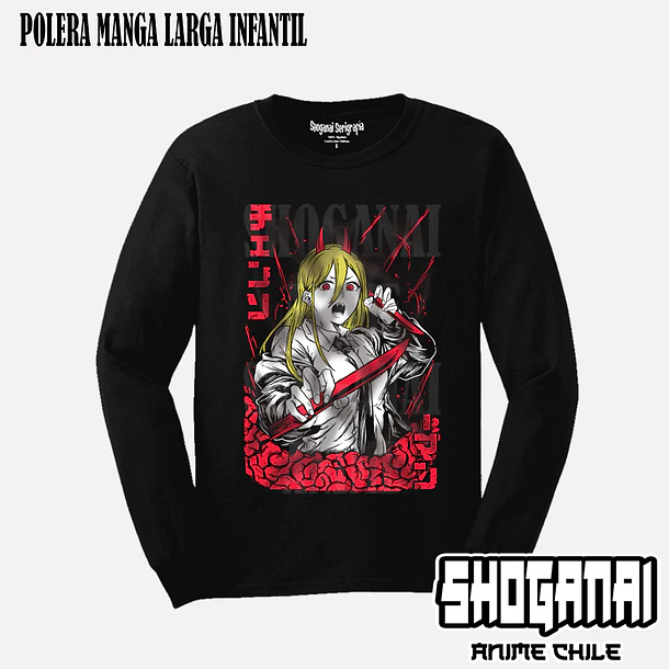 CHSM07 Power - CHAINSAWMAN - INFANTIL (Polera o Polerón) 3