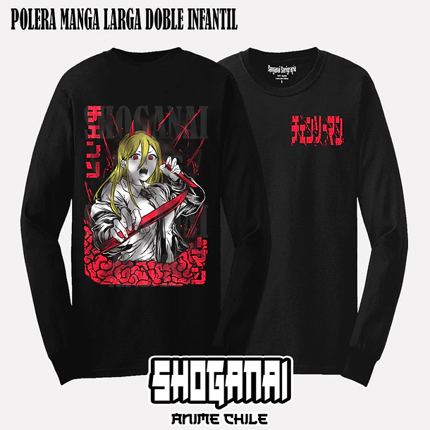 CHSM07 Power - CHAINSAWMAN - INFANTIL (Polera o Polerón) 4