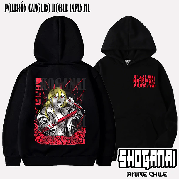 CHSM07 Power - CHAINSAWMAN - INFANTIL (Polera o Polerón) 5