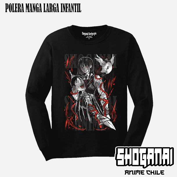 CHSM09 Asa Mitaka - CHAINSAWMAN - INFANTIL (Polera o Polerón) 3