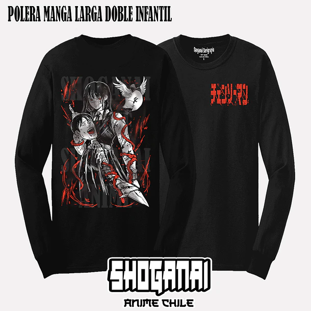 CHSM09 Asa Mitaka - CHAINSAWMAN - INFANTIL (Polera o Polerón) 4