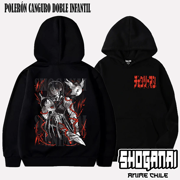 CHSM09 Asa Mitaka - CHAINSAWMAN - INFANTIL (Polera o Polerón) 5