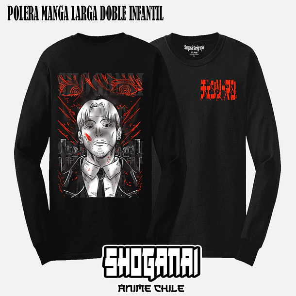CHSM10 Kishibe - CHAINSAWMAN - INFANTIL (Polera o Polerón) 4