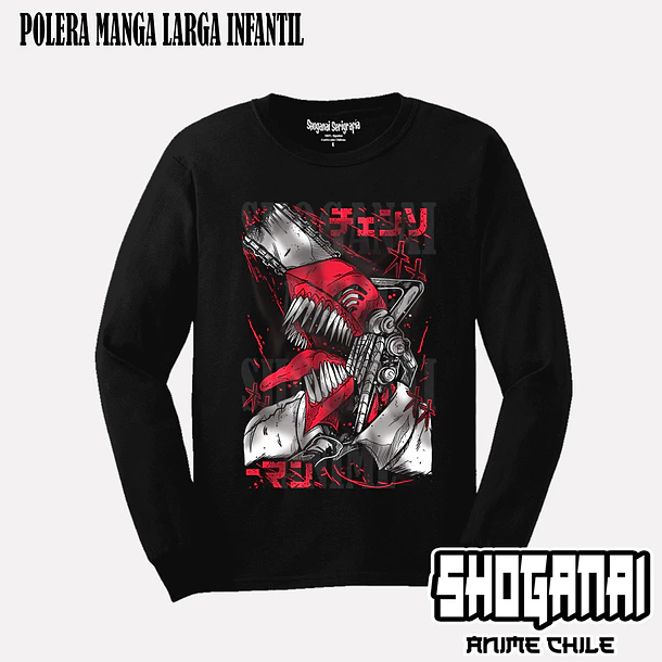 CHSM12 Denji - CHAINSAWMAN - INFANTIL (Polera o Polerón) 3