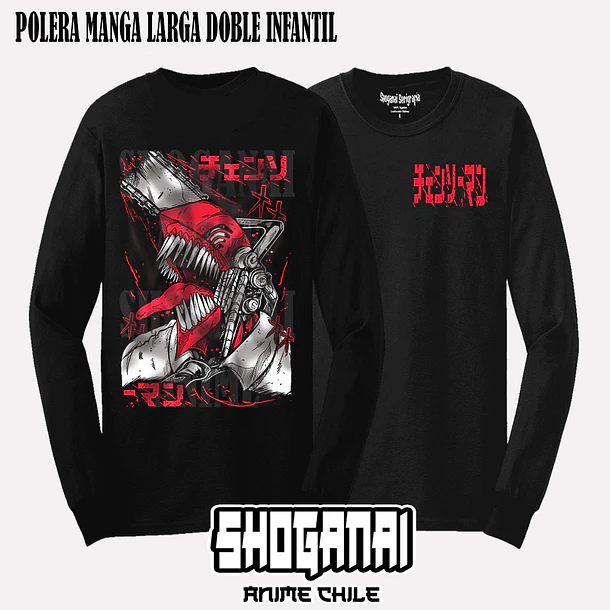 CHSM12 Denji - CHAINSAWMAN - INFANTIL (Polera o Polerón) 4