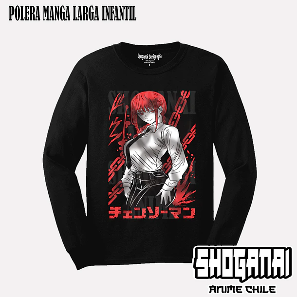 CHSM13 Makima - CHAINSAWMAN - INFANTIL (Polera o Polerón) 3