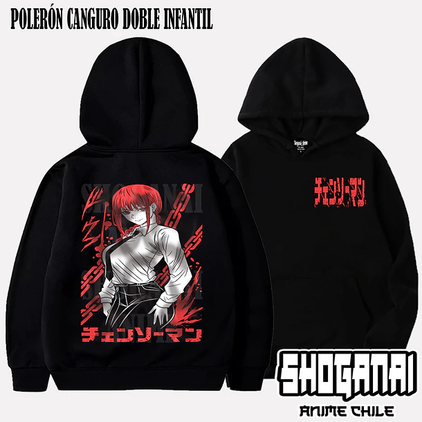 CHSM13 Makima - CHAINSAWMAN - INFANTIL (Polera o Polerón) 5