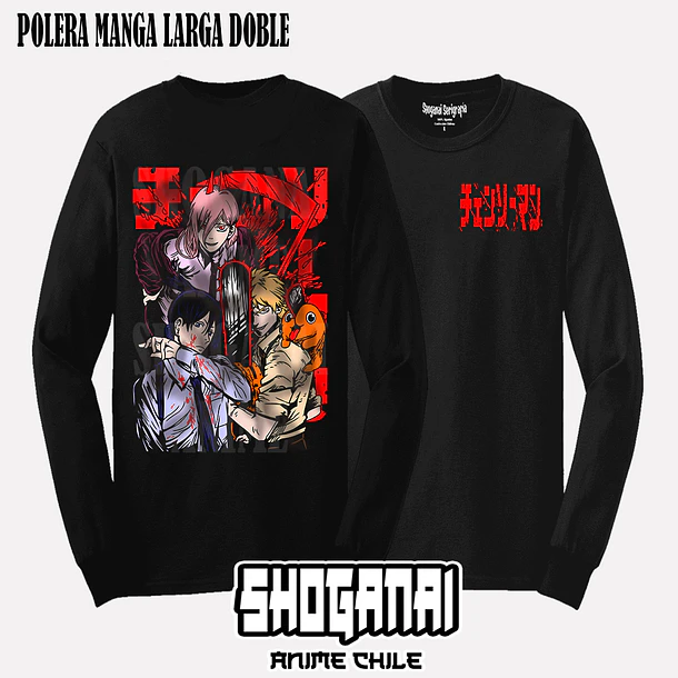 CHSM14 Denji, Power, Aki y Pochita - CHAINSAWMAN - ADULTO (Polera o Polerón) 5