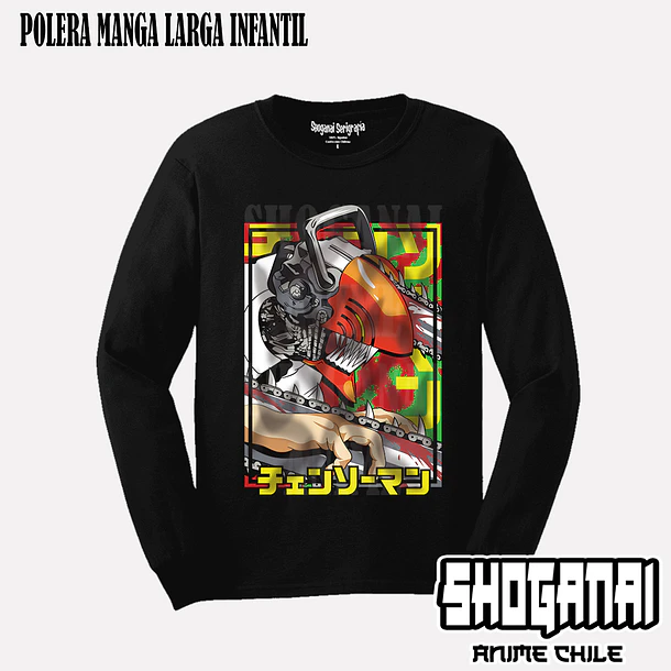 CHSM15 Denji - CHAINSAWMAN - INFANTIL (Polera o Polerón) 3