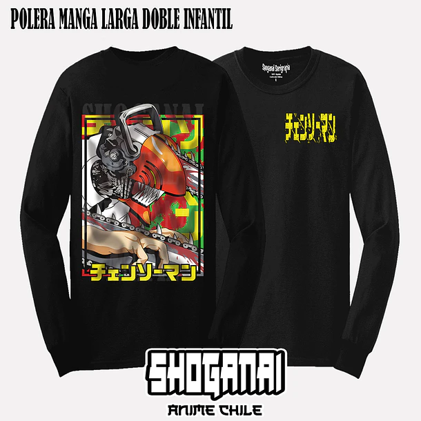 CHSM15 Denji - CHAINSAWMAN - INFANTIL (Polera o Polerón) 4