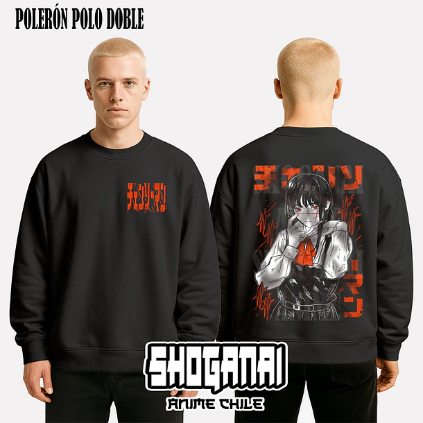 CHSM18 Asa Mitaka - CHAINSAWMAN - ADULTO (Polera o Polerón) 7