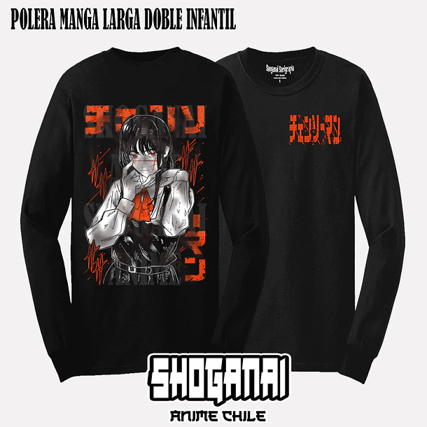 CHSM18 Asa Mitaka - CHAINSAWMAN - INFANTIL (Polera o Polerón) 4