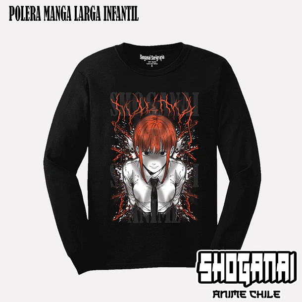 CHSM19 Makima - CHAINSAWMAN - INFANTIL (Polera o Polerón) 3