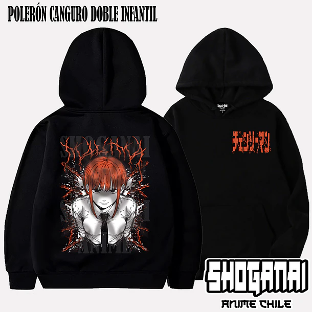 CHSM19 Makima - CHAINSAWMAN - INFANTIL (Polera o Polerón) 5