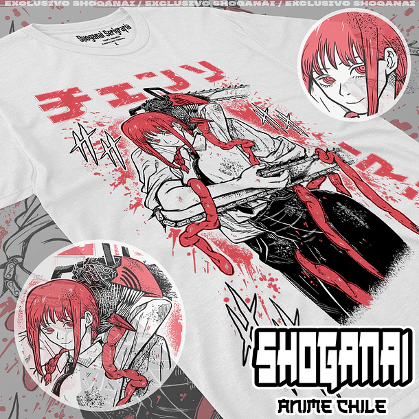CHSM21 Makima y Denji - CHAINSAWMAN - ADULTO (Polera o Polerón) 2