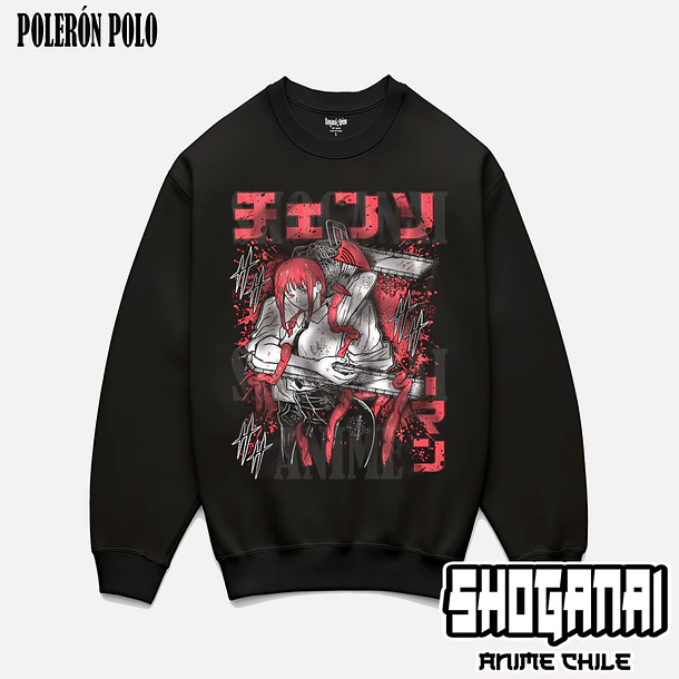 CHSM21 Makima y Denji - CHAINSAWMAN - ADULTO (Polera o Polerón) 7