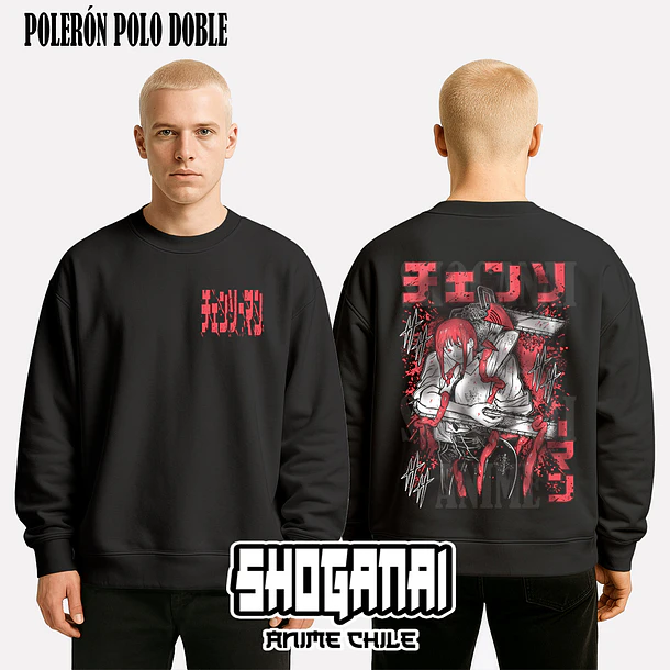 CHSM21 Makima y Denji - CHAINSAWMAN - ADULTO (Polera o Polerón) 8