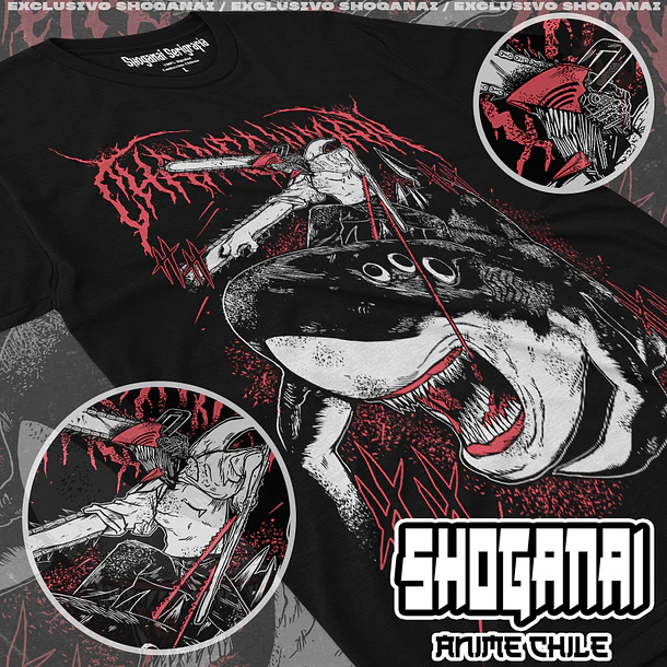 CHSM23 Beam y Denji - CHAINSAWMAN - ADULTO (Polera o Polerón) 1