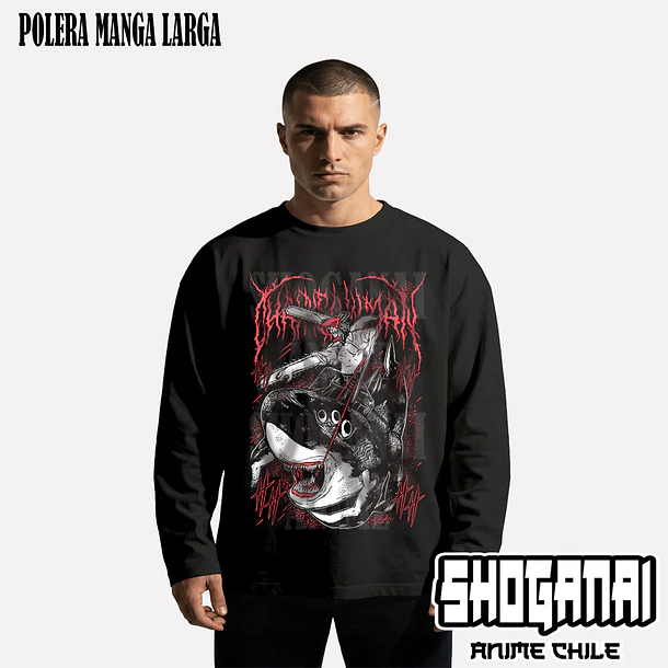 CHSM23 Beam y Denji - CHAINSAWMAN - ADULTO (Polera o Polerón) 3
