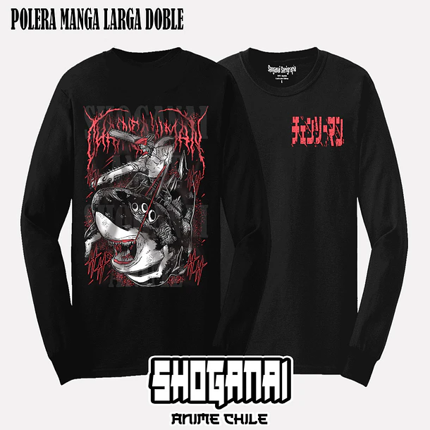 CHSM23 Beam y Denji - CHAINSAWMAN - ADULTO (Polera o Polerón) 4