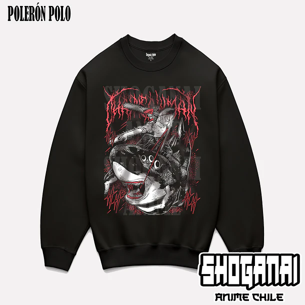 CHSM23 Beam y Denji - CHAINSAWMAN - ADULTO (Polera o Polerón) 6