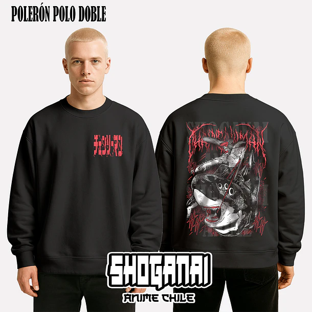 CHSM23 Beam y Denji - CHAINSAWMAN - ADULTO (Polera o Polerón) 7