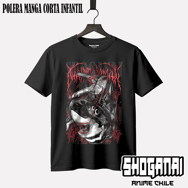 CHSM23 Beam y Denji - CHAINSAWMAN - INFANTIL (Polera o Polerón) 1